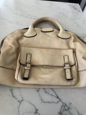 Chloé EDITH blanc bowling bag